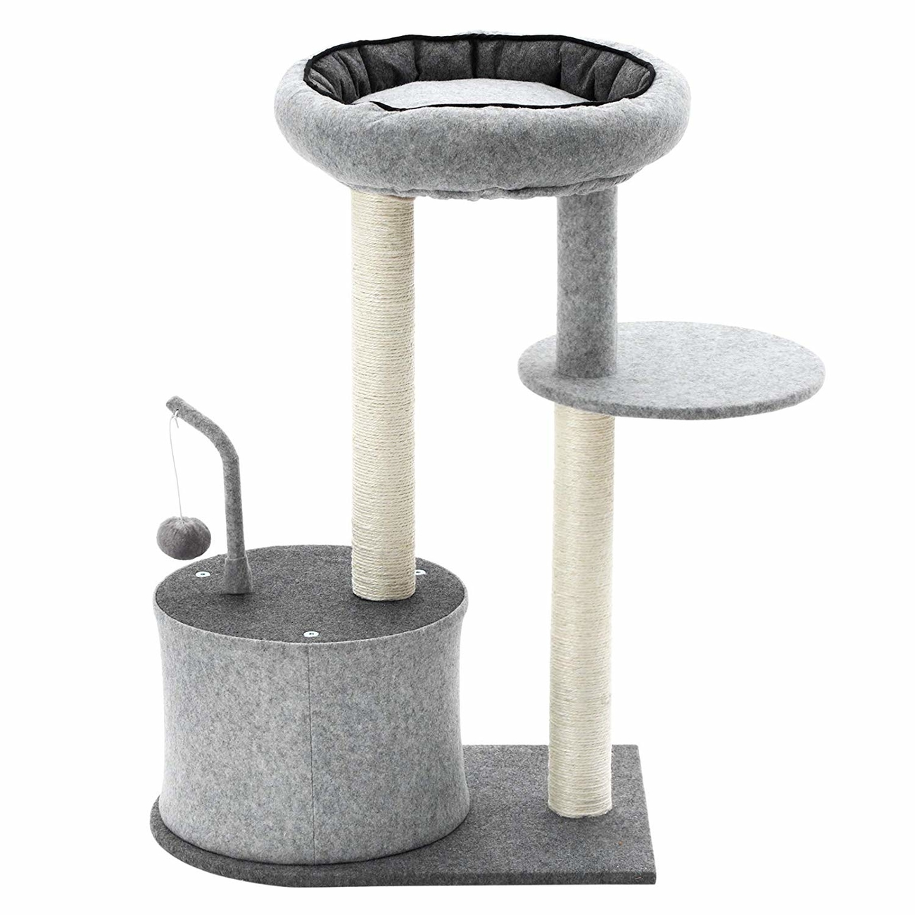 FEANDREA Kratzbaum mit Sisal Stämmen und Filzoberfläche Bild 6