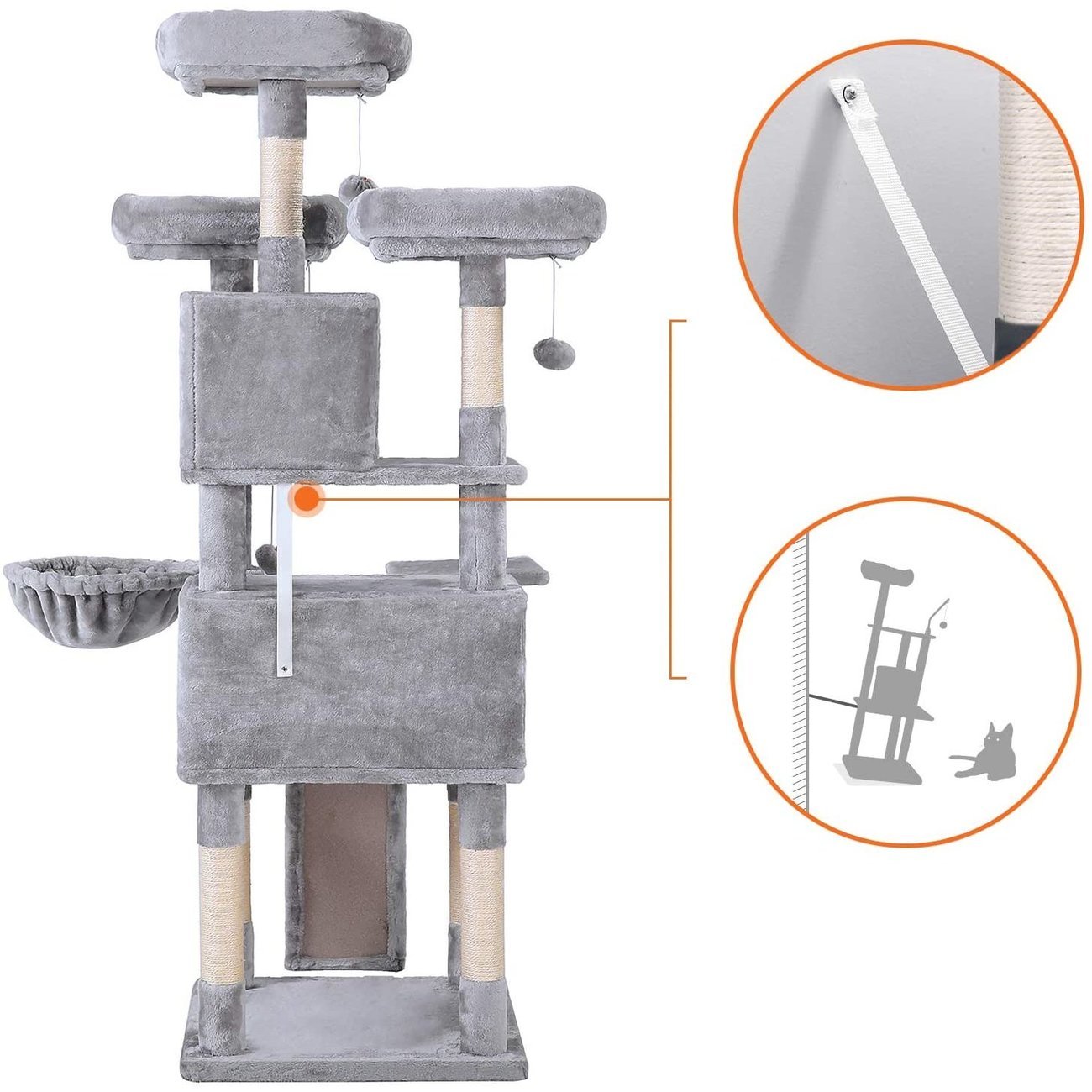 FEANDREA Kratzbaum XXL Cat Condo Bild 7