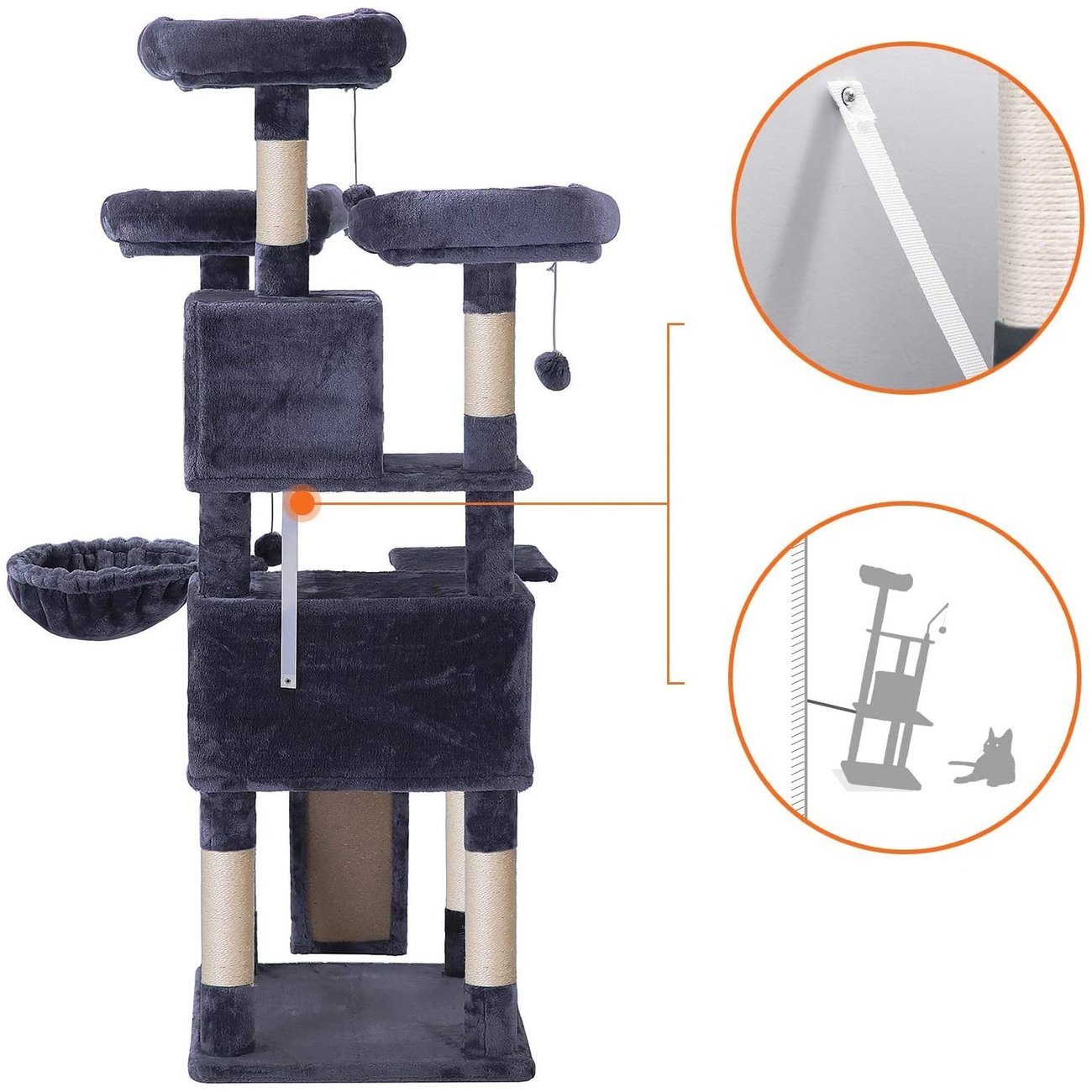 FEANDREA Kratzbaum XXL Cat Condo Bild 16