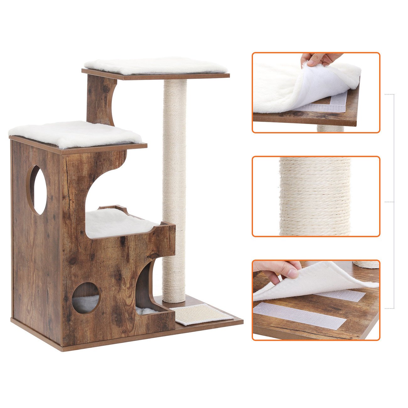 Feandrea Retro Color Kratzbaum Bild 5