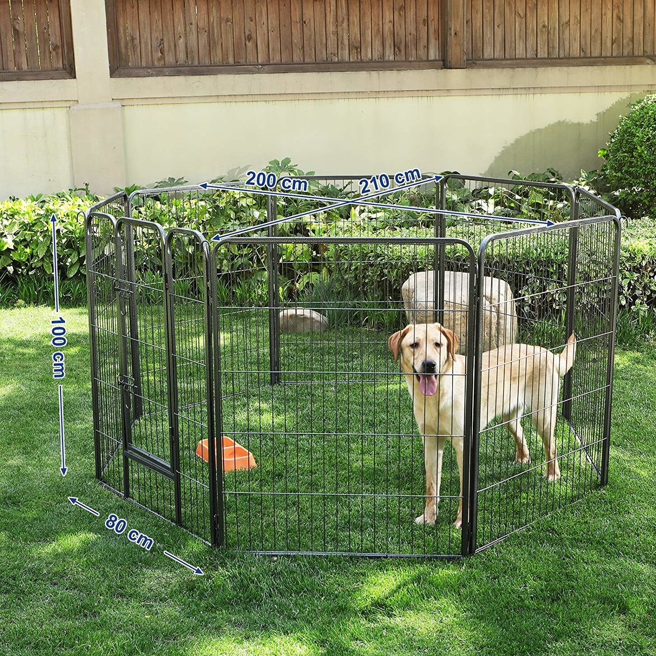 FEANDREA Welpenauslauf Laufgitter Welpenfreigehege 80x100cm Bild 7