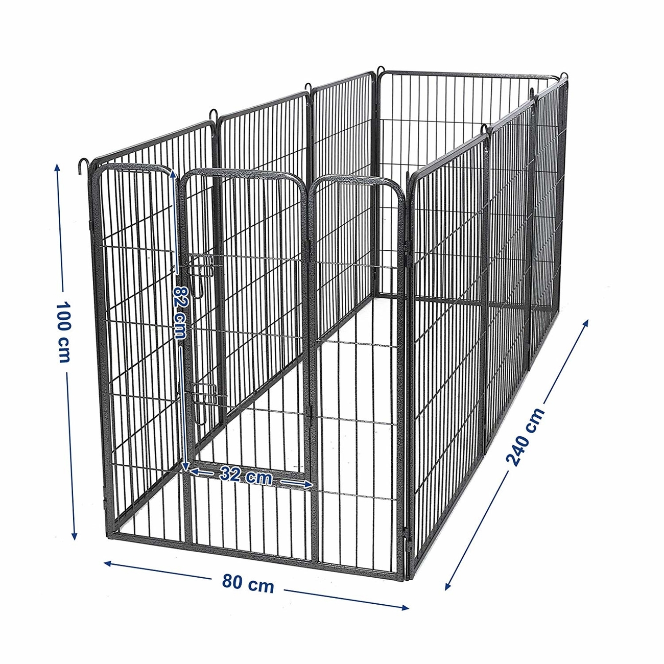 FEANDREA Welpenauslauf Laufgitter Welpenfreigehege 80x100cm Bild 6
