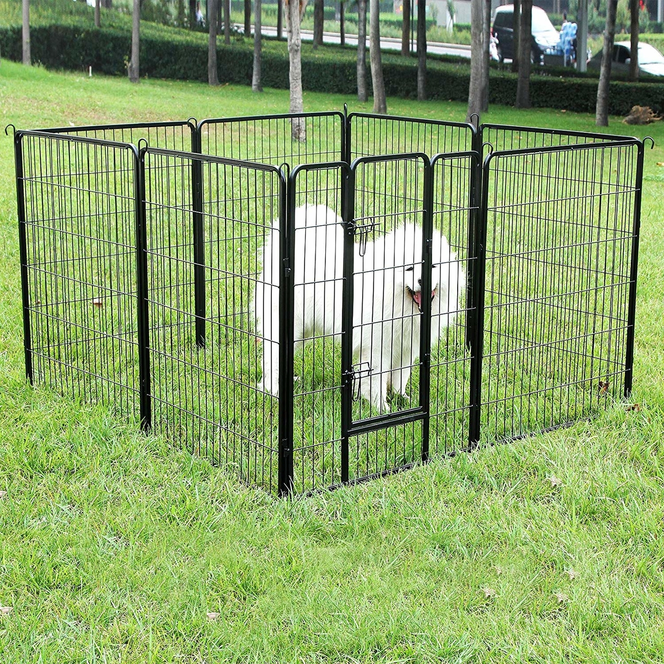 FEANDREA Welpenauslauf Laufgitter Welpenfreigehege 80x100cm Bild 2