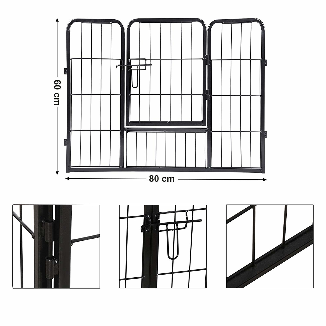 FEANDREA Welpenfreigehege Hundegehege Freilaufgehege 80x60cm Bild 6