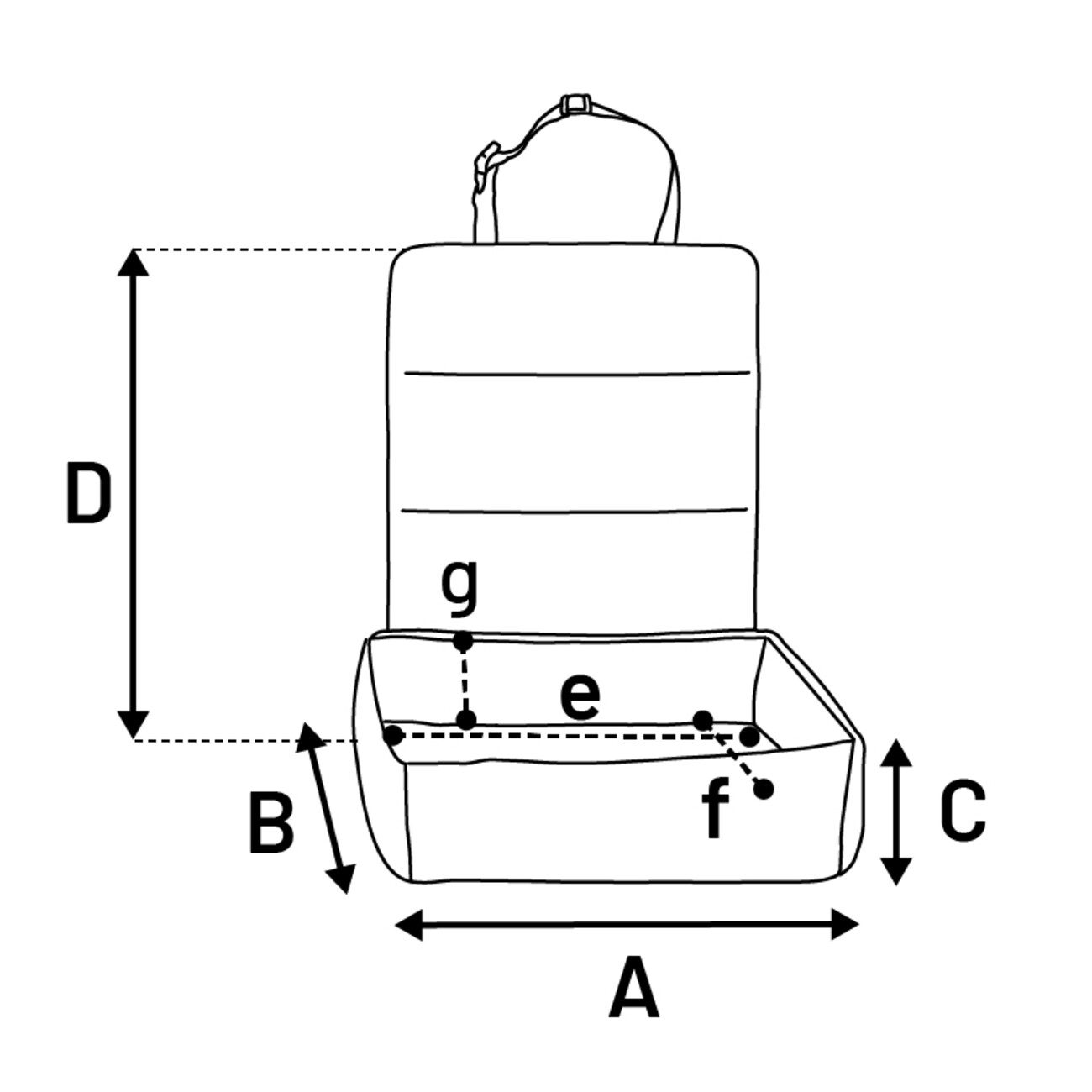 Autositz Beth Hellblau – Sicher & Komfortabel für deinen Hund Bild 3