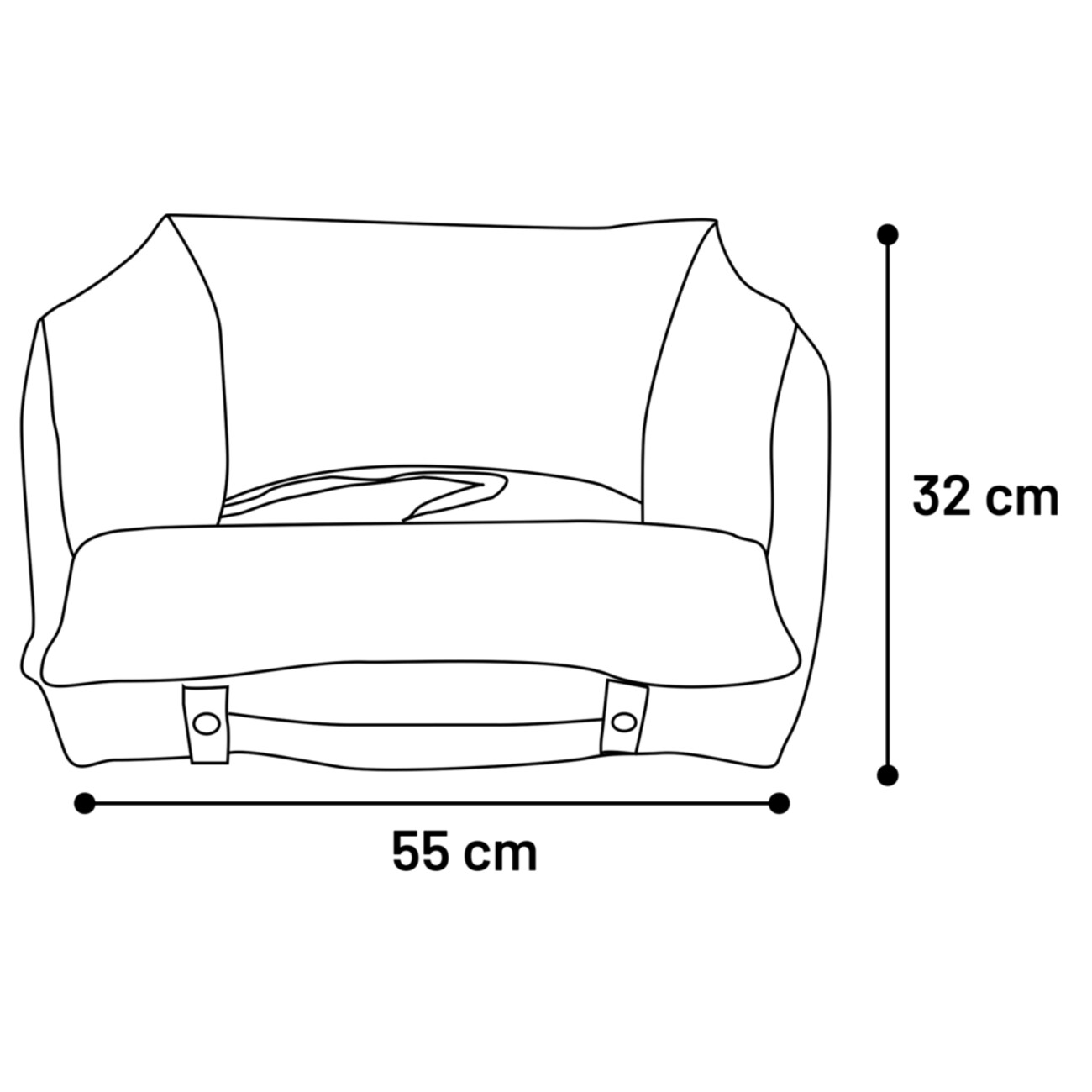 Flamingo Autositz Monica in beige für Hunde – Sicher im Auto Bild 2