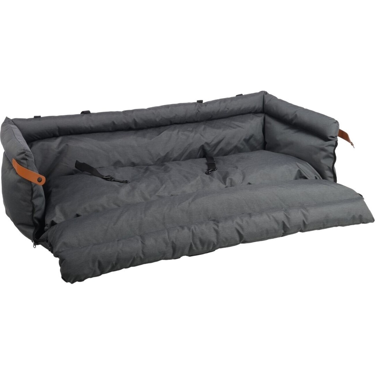 Flamingo Hunde Rückbank Autositz Travis in dunkelgrau Bild 2