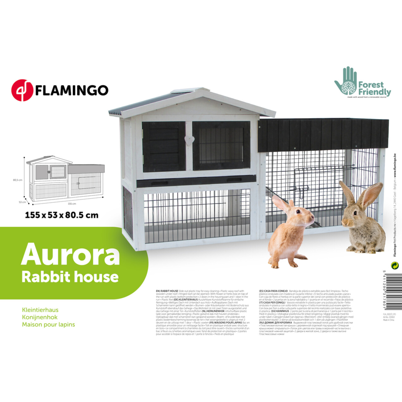 Kaninchenstall Aurora Rustic - Dein Traumzuhause für Langohren! Bild 8