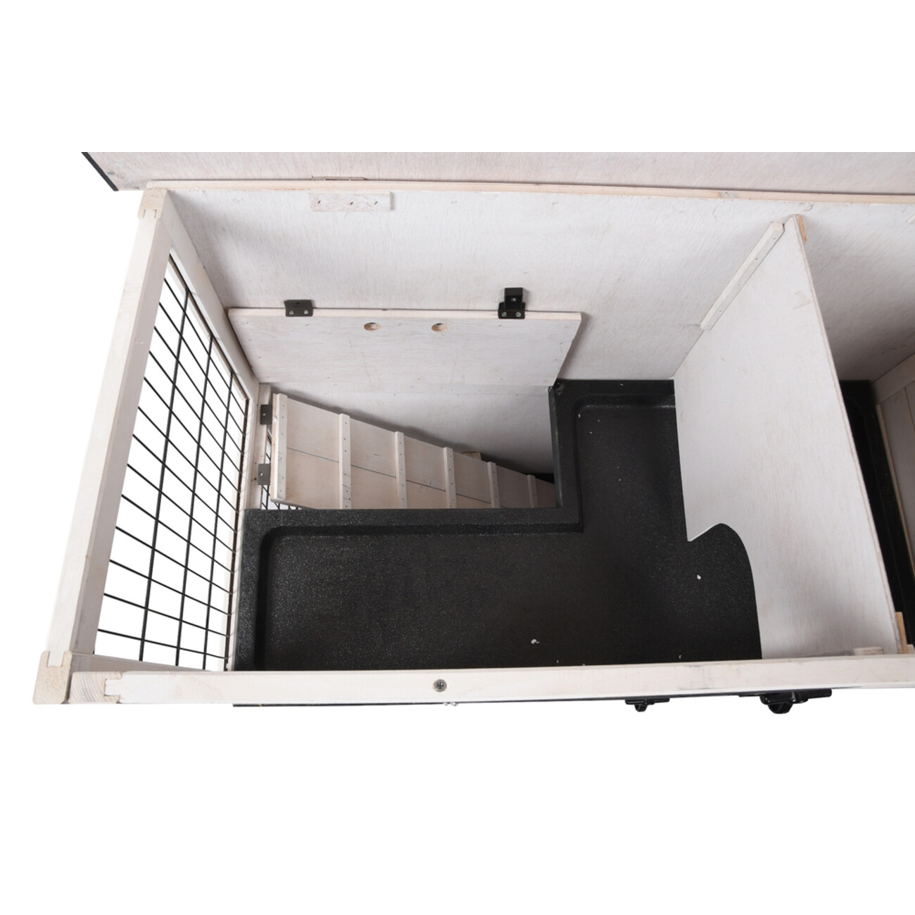 Kaninchenstall Combi 1 Rustic Grau Bild 6