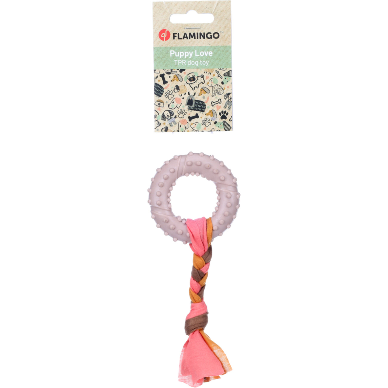 Flamingo Bunty Ring - Spielzeug für Welpen Bild 3