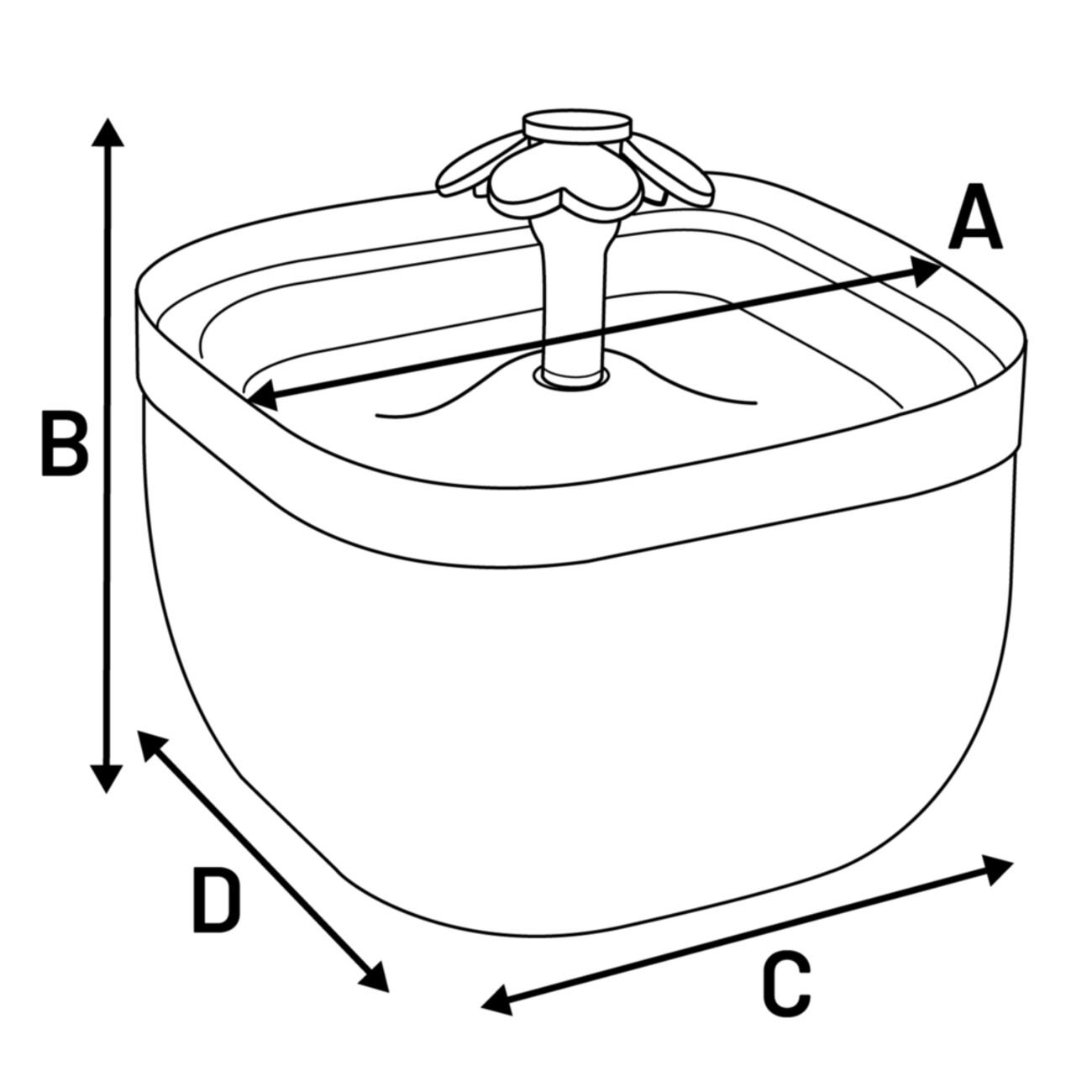 Flowie Trinkbrunnen für Hunde & Katzen Bild 4