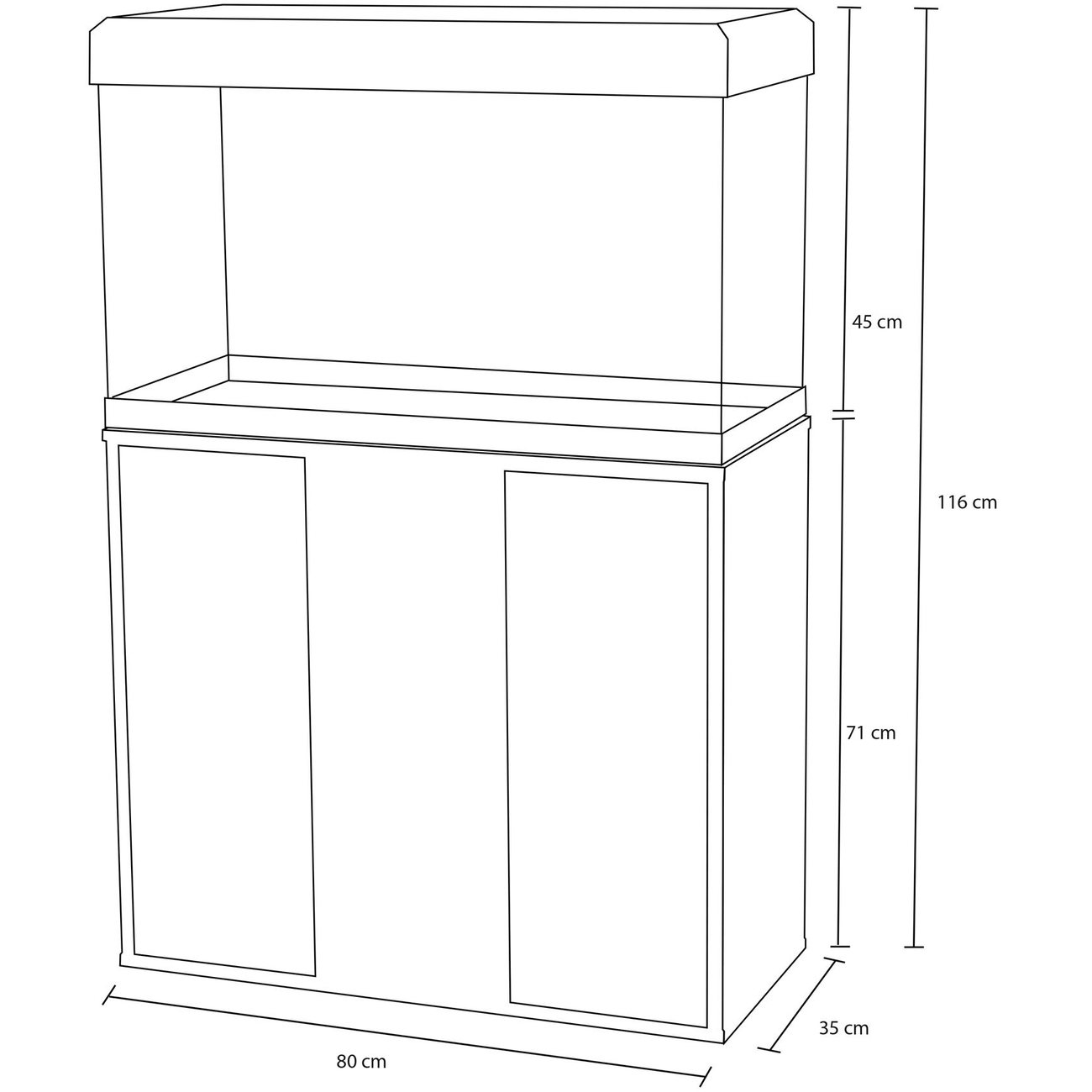 Fluval Aquarium Schrank Kombi Roma Bild 5
