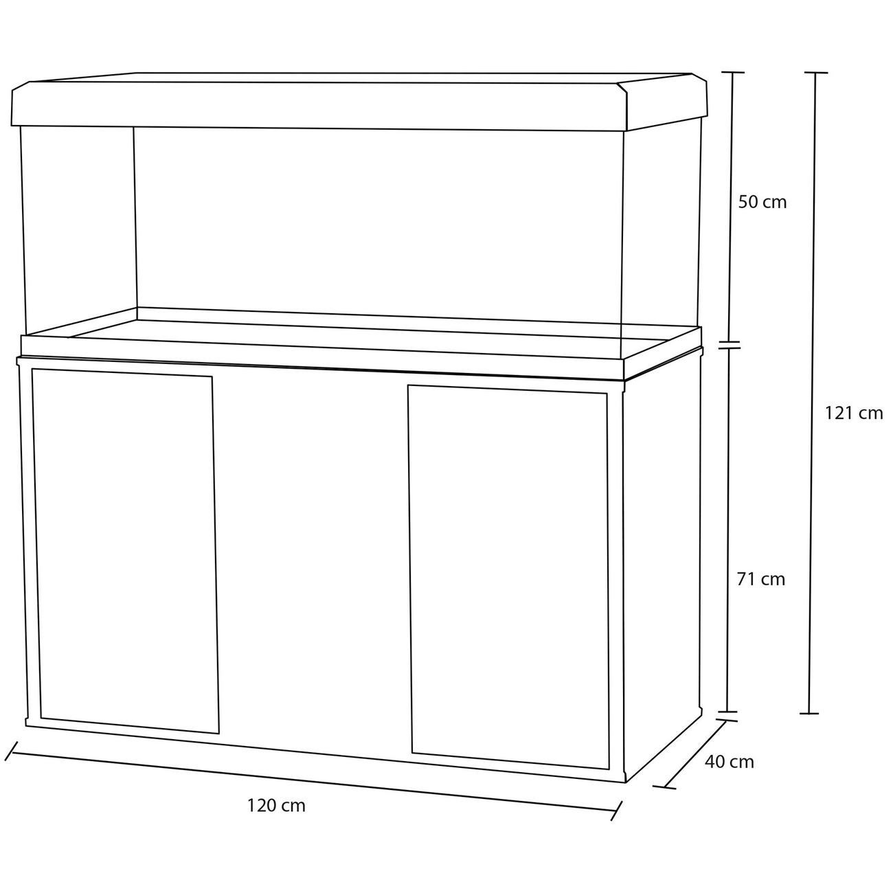 Fluval Aquarium Schrank Kombi Roma Bild 8