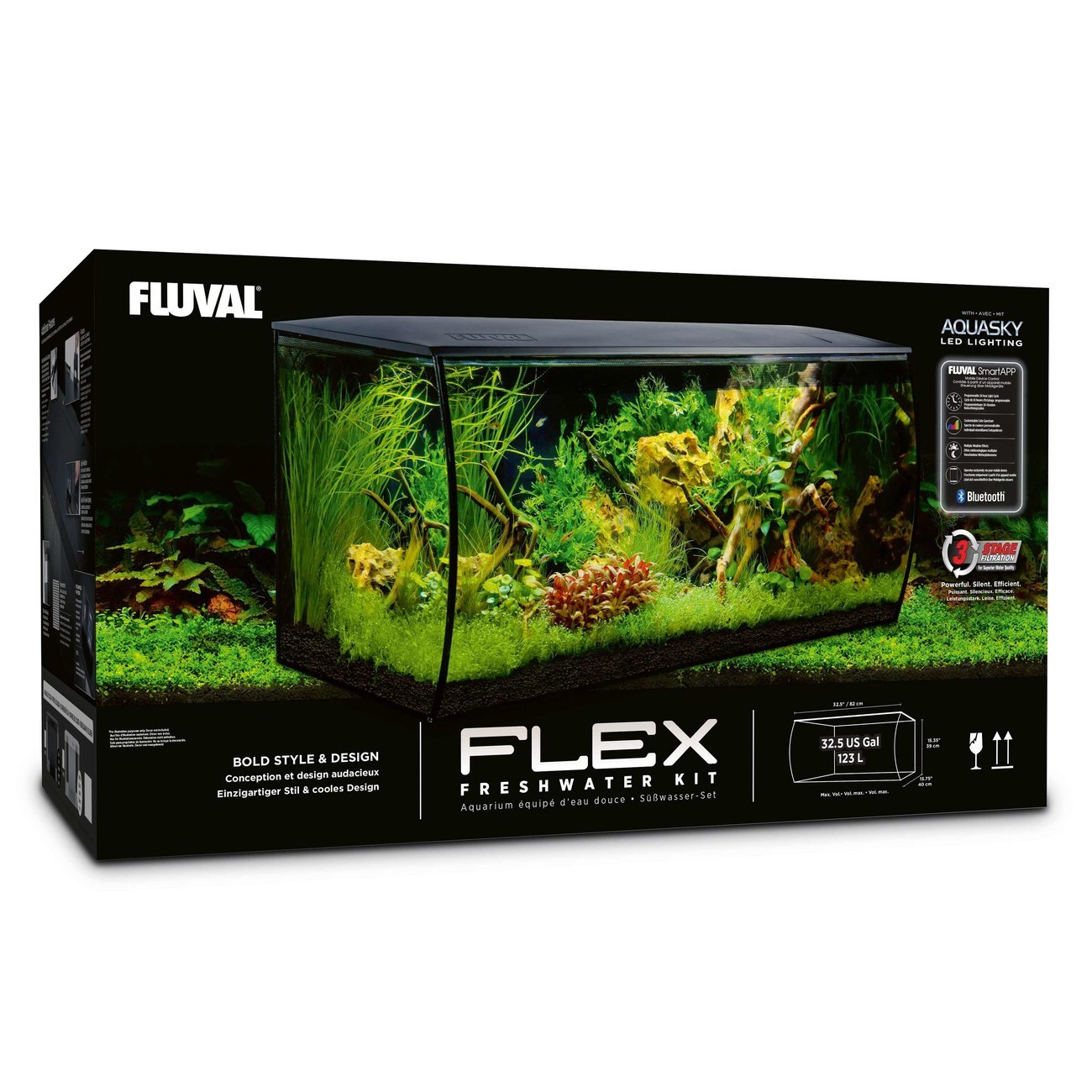 Fluval Flex 123 Liter Aquarium Bild 3