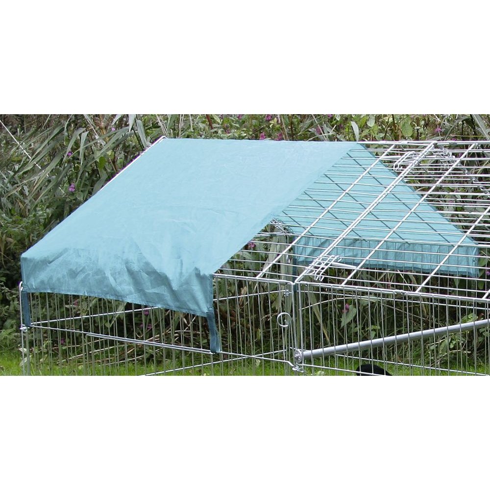 Freigehege für Kaninchen mit Sonnenschutz Bild 4