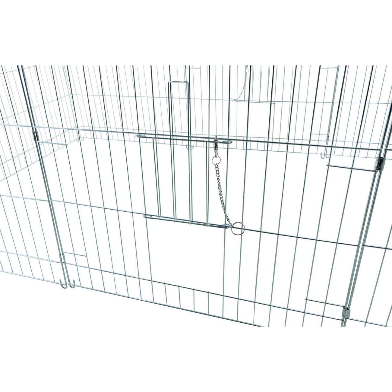 Freilaufgehege für Kaninchen mit Abdeckung verzinkt Bild 9