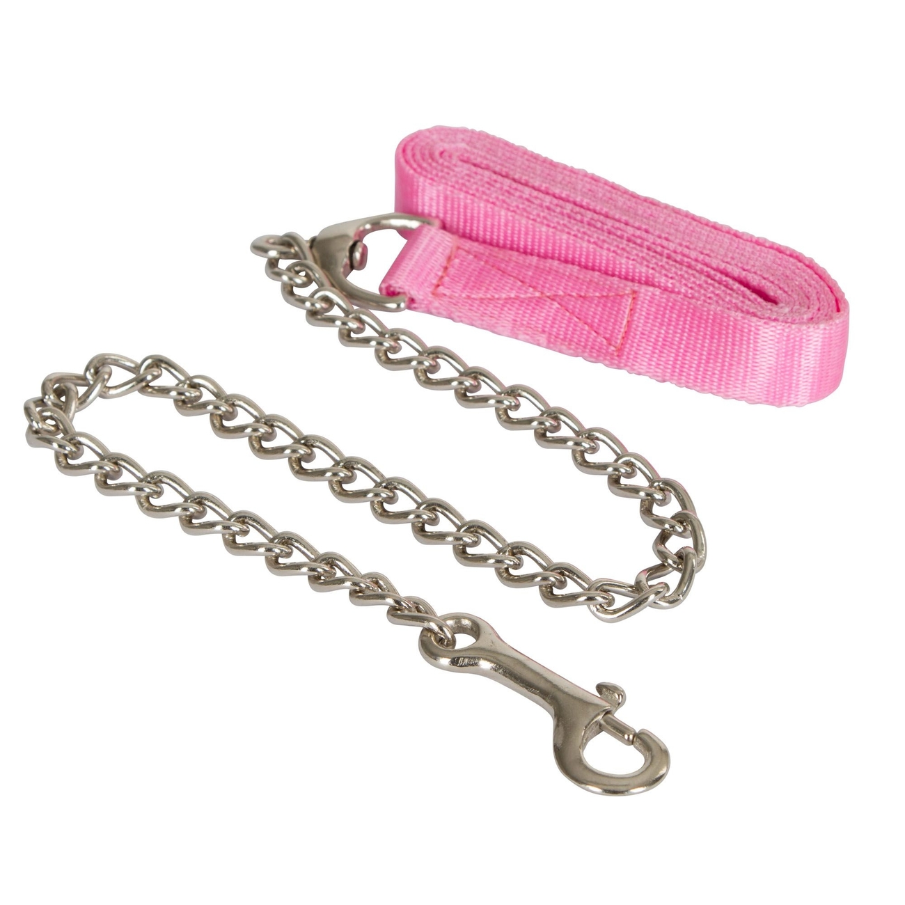 Pferde Führleine mit Kette doppelt vernäht Bild 2