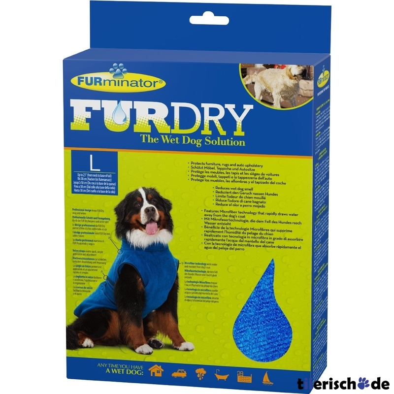FURminator FUR Dry Bademantel für Hunde Bild 3