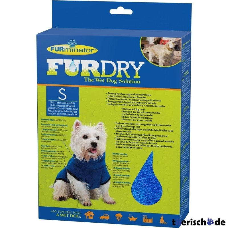 FURminator FUR Dry Bademantel für Hunde Bild 5