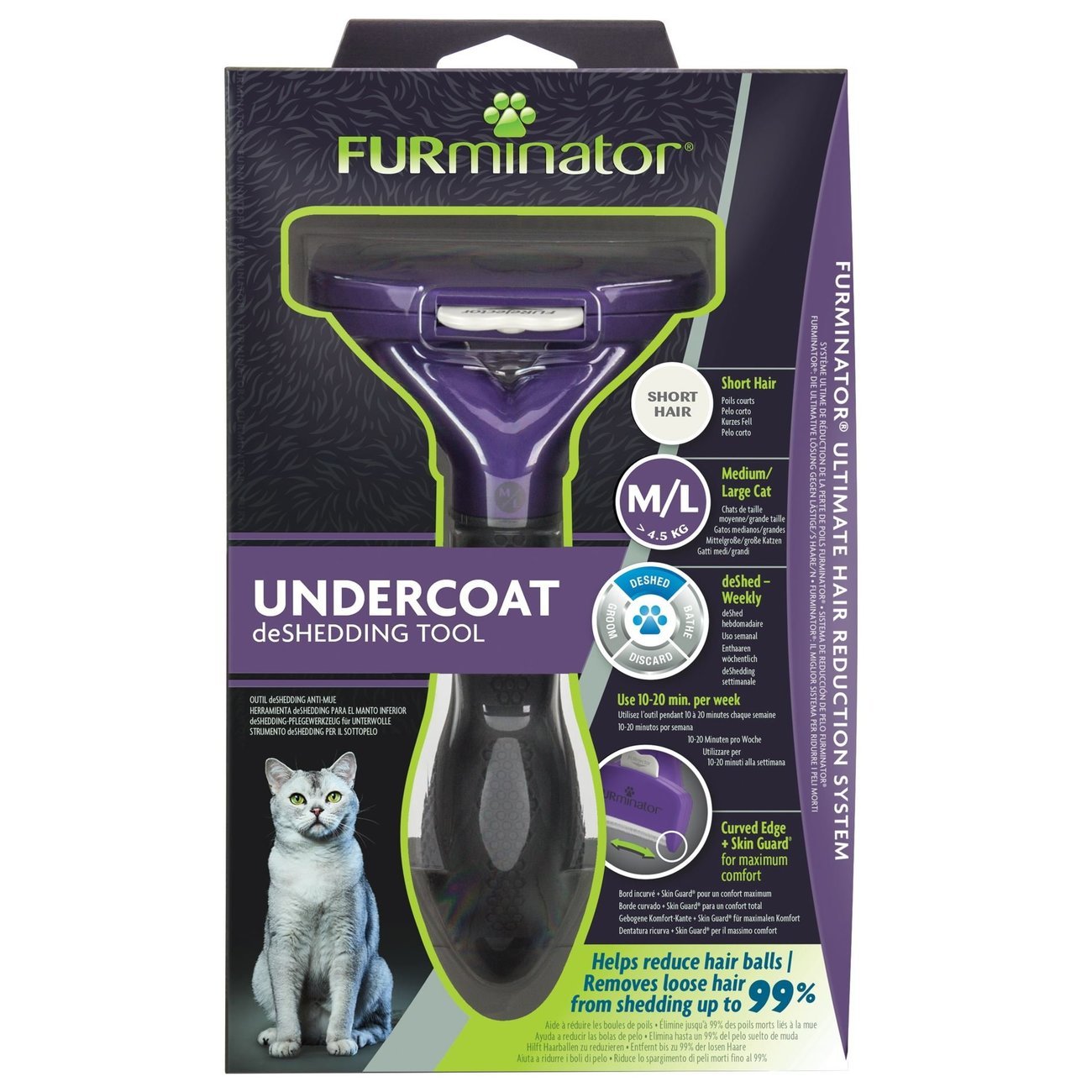 FURminator® Katzen-Fellpflegewerkzeuge Kurzhaar Bild 8