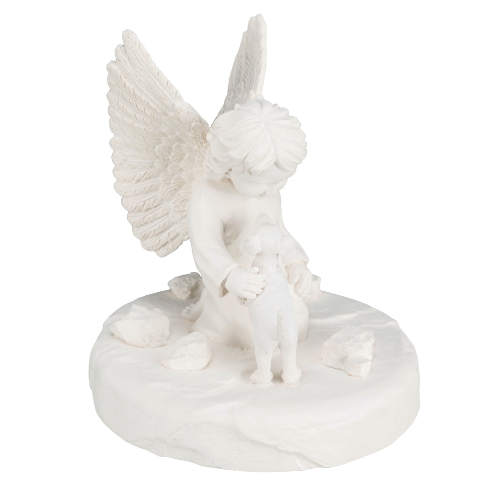 Grabstein Gedenkstein Hund mit Engel Bild 2