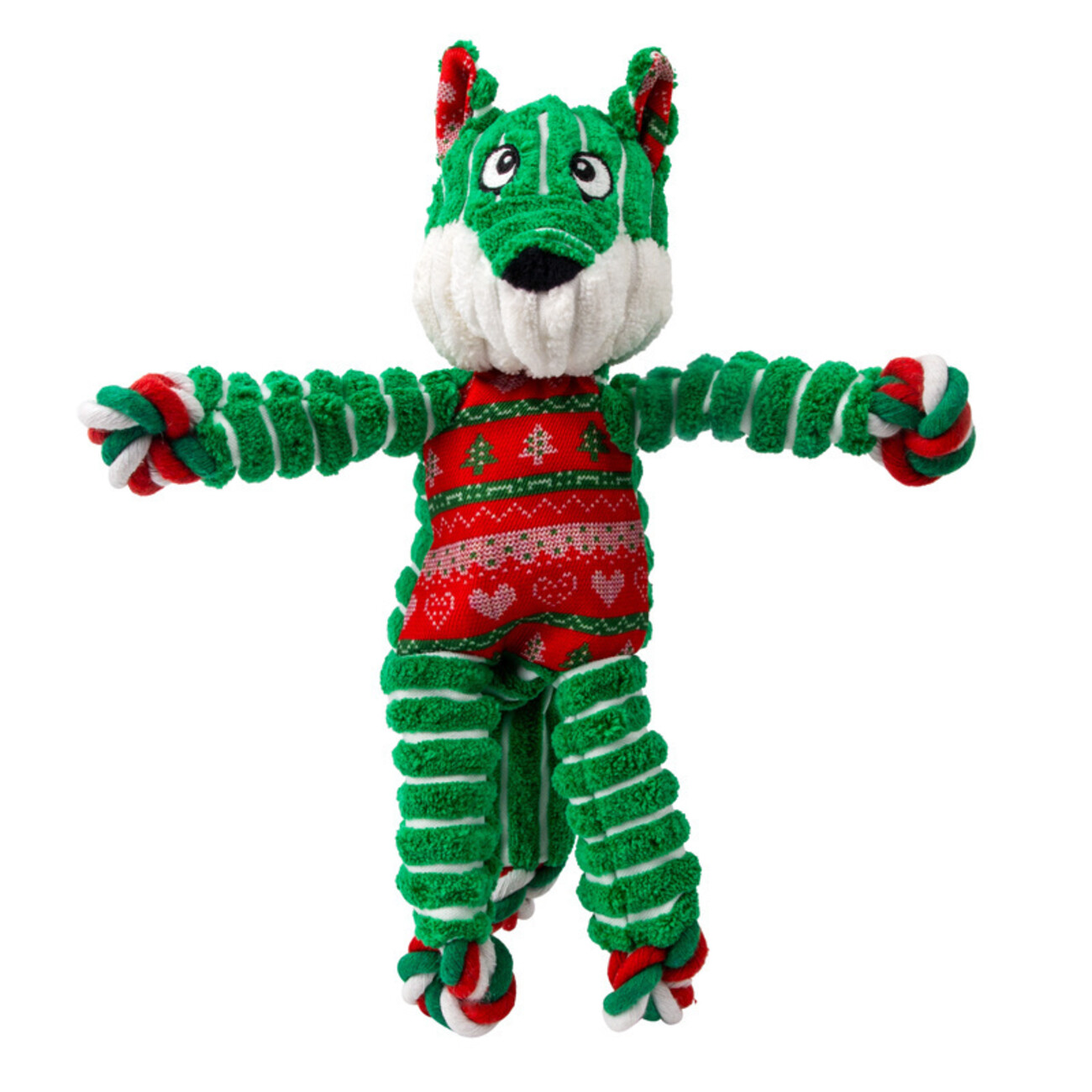 Xmas Holiday Floppy Knots Fox Limited Edition Hundespielzeug Bild 1
