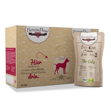 Herzenshund Bio Hundefutter Ente mit Gemüse Bild 2