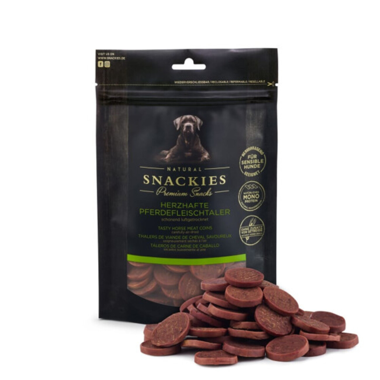 Snackies Herzhafte Pferdefleisch Snacks – Getreidefrei & Gesund für Hunde Bild 2