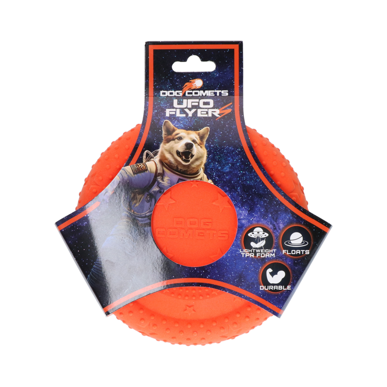 Dog Comets UFO Flyer Hundefrisbee aus TPR – Schwimmfähig & Bissfest Bild 3