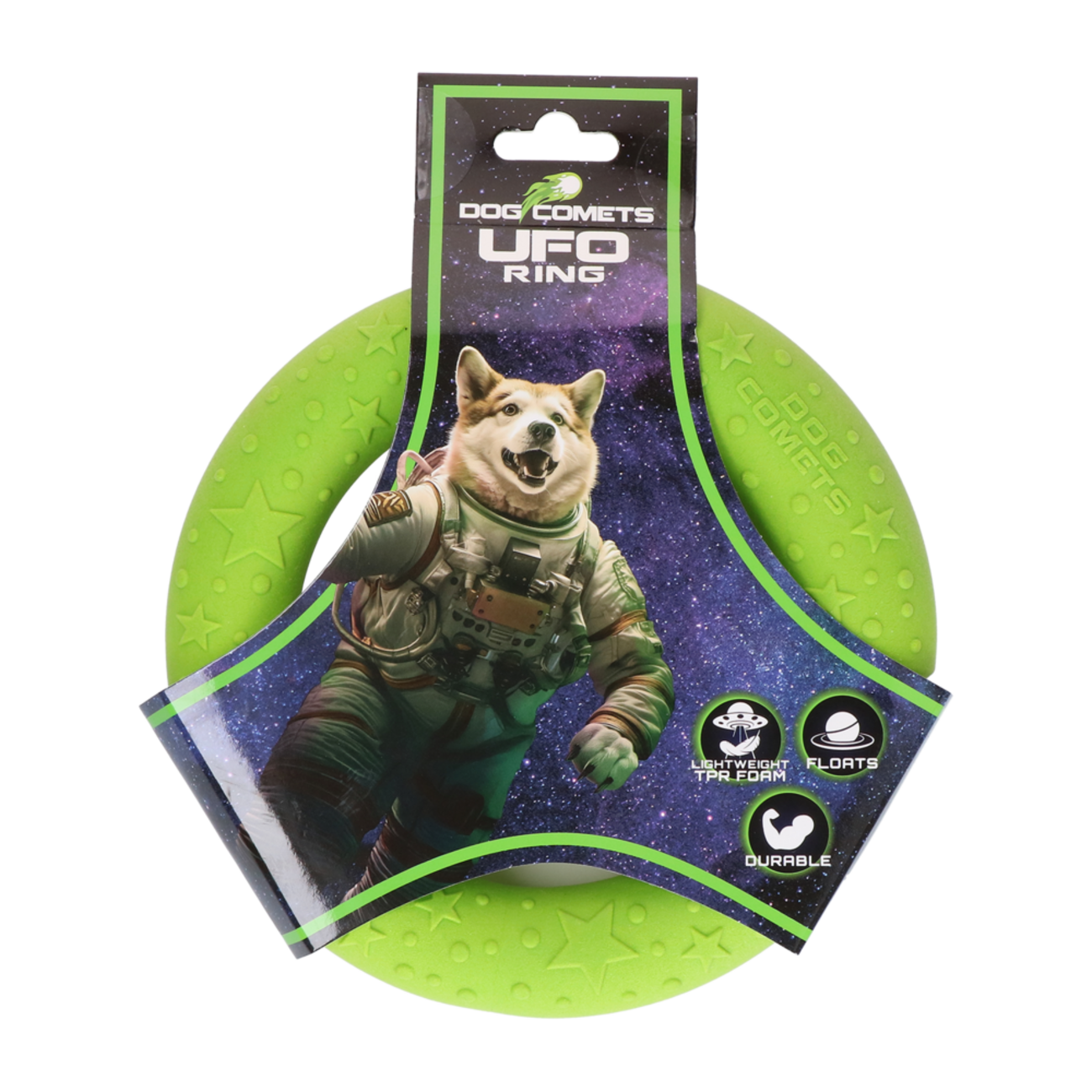 Dog Comets UFO Ring Schwimmspielzeug für Hunde – Robuster Wurfring aus TPR Bild 9