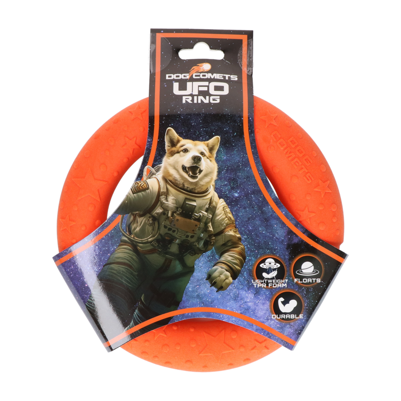 Dog Comets UFO Ring Schwimmspielzeug für Hunde – Robuster Wurfring aus TPR Bild 4