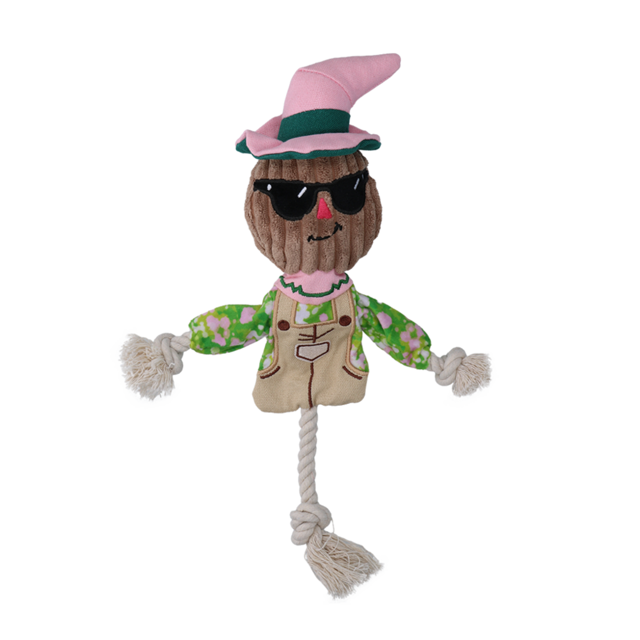 Garden Paws Scarecrow Scary Harry Hundespielzeug mit innenliegenden Seil Bild 1