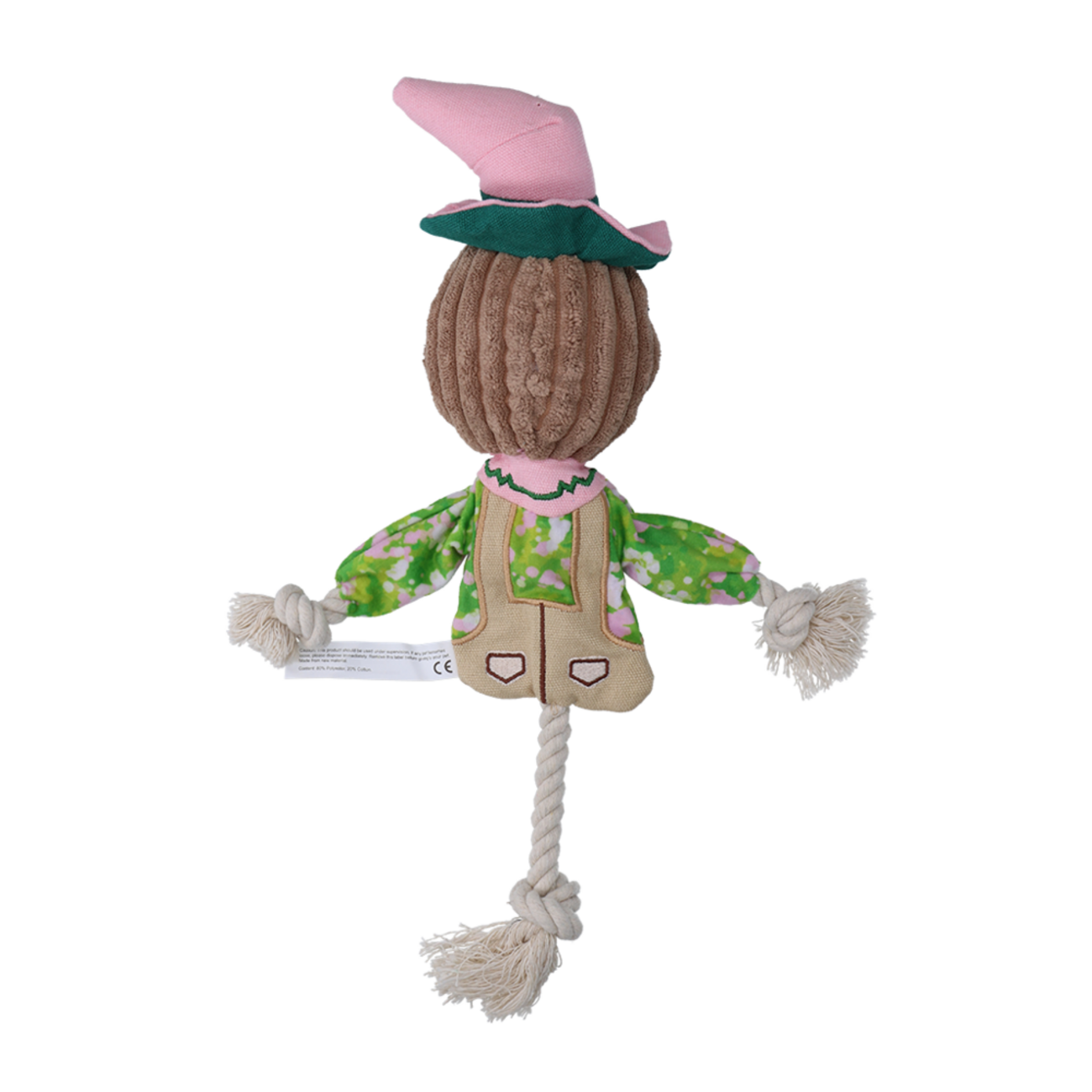 Garden Paws Scarecrow Scary Harry Hundespielzeug mit innenliegenden Seil Bild 3