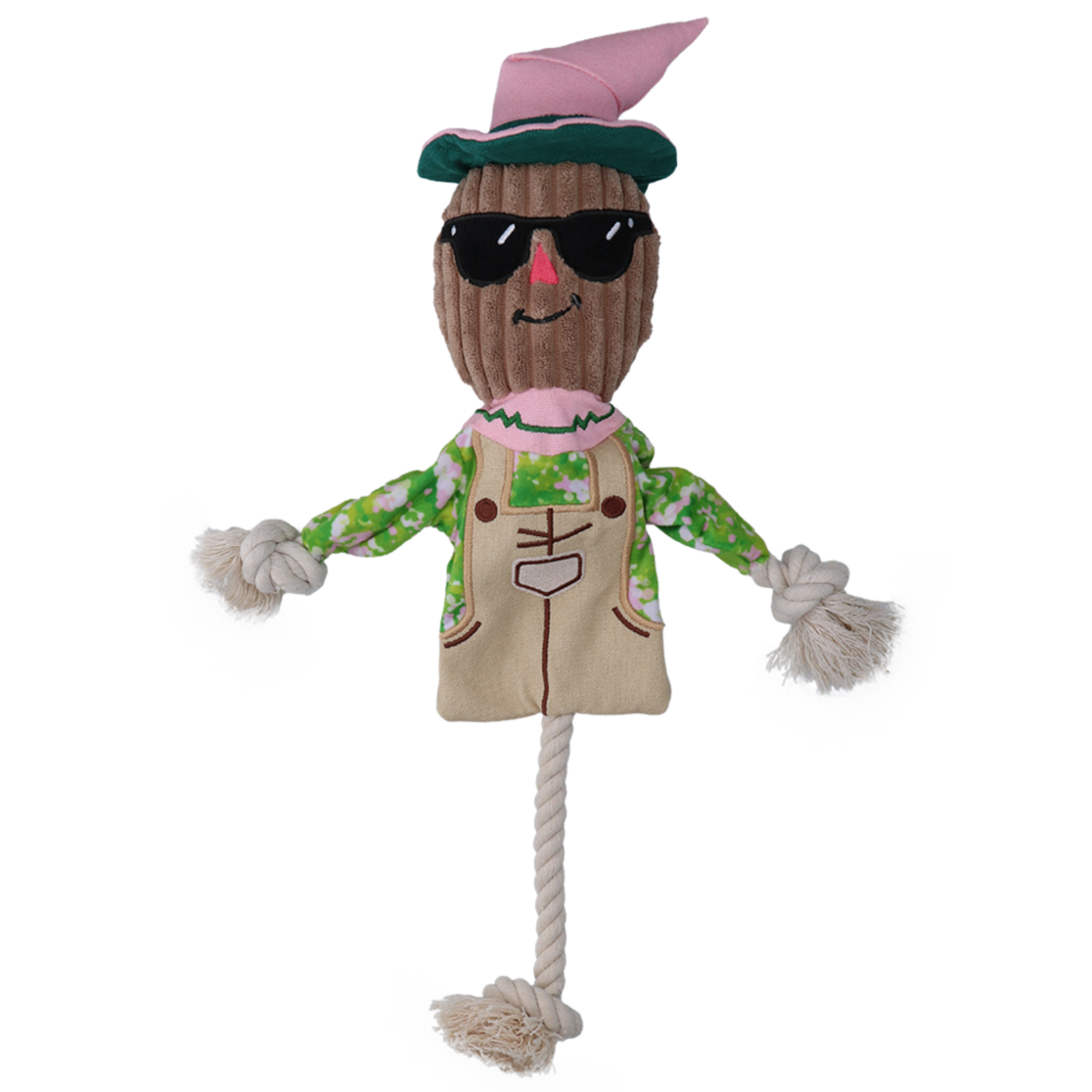 Garden Paws Scarecrow Scary Harry Hundespielzeug mit innenliegenden Seil Bild 7