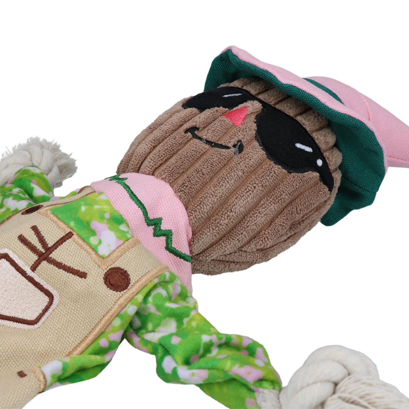 Garden Paws Scarecrow Scary Harry Hundespielzeug mit innenliegenden Seil Bild 6