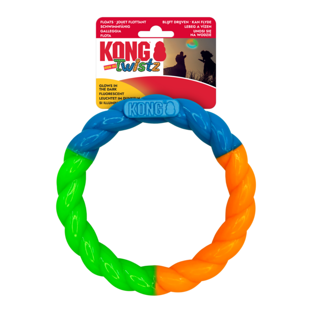 High-Viz Twistz Ring - Leuchtendes Hundespielzeug für Outdoor-Spaß Bild 3