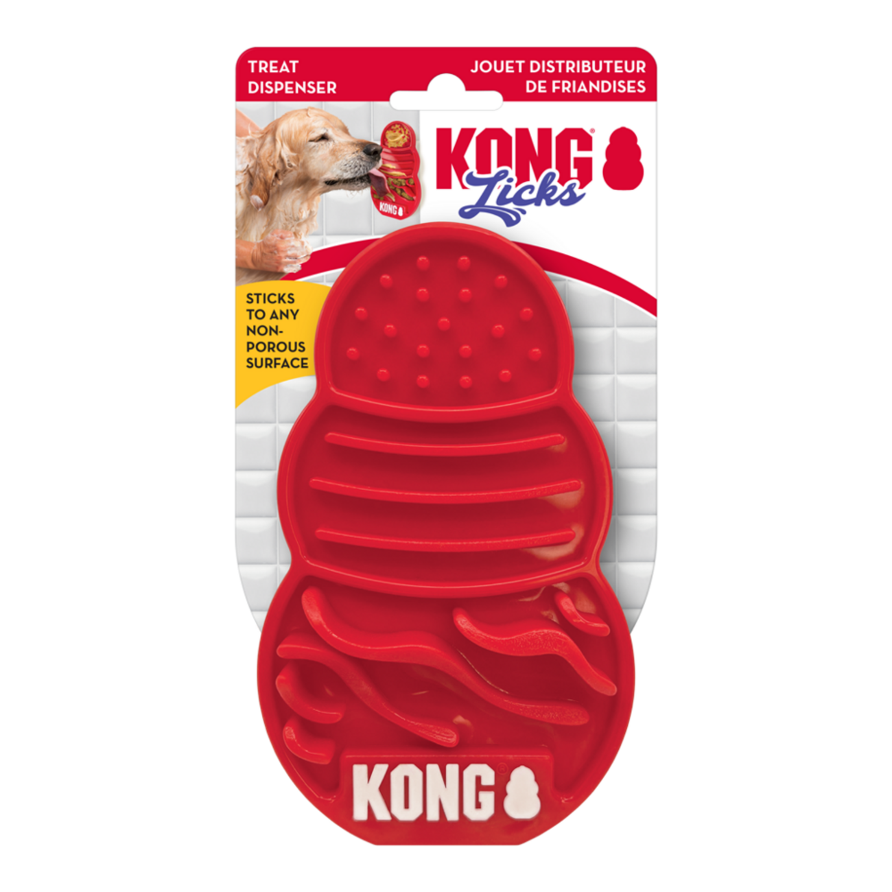 KONG Licks Treat Dispenser – Anti-Schling & Beruhigungs-Leckmatte für Hunde Bild 5