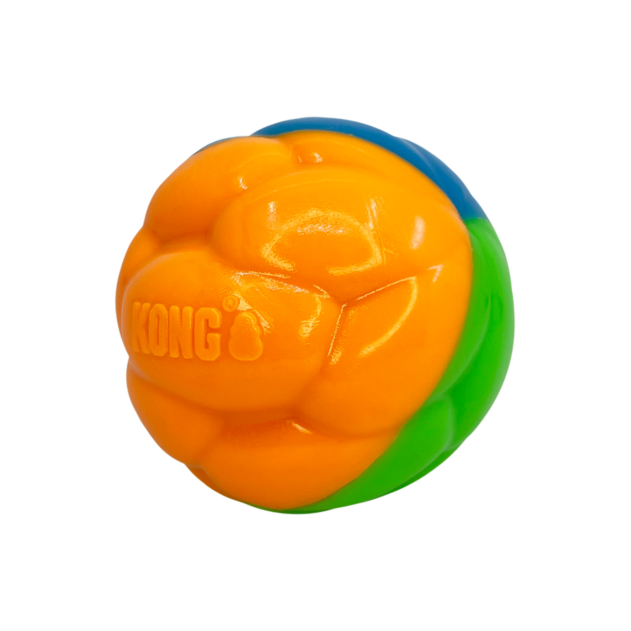 KONG Twistz High-Viz Ball - Der leuchtende Hundespielspaß für jeden Spaß! Bild 1