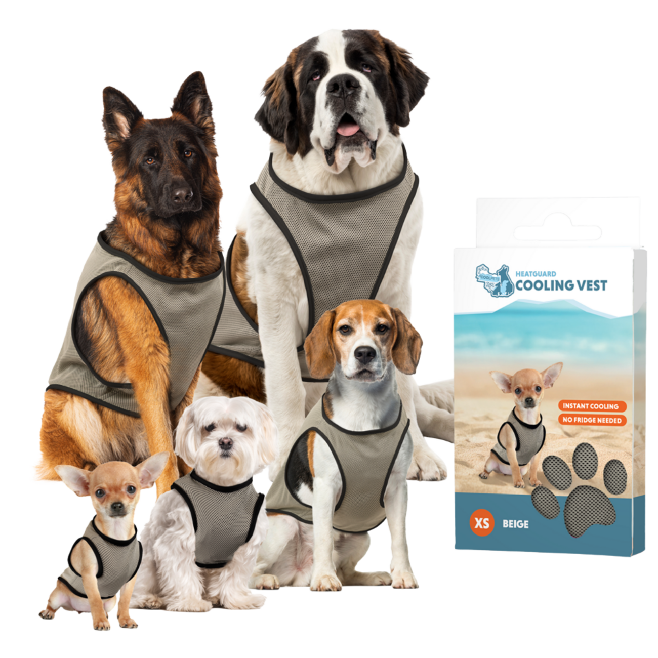 CoolPets Kühlweste für Hunde – Kälteschutz für Outdoor & Sommer Bild 1