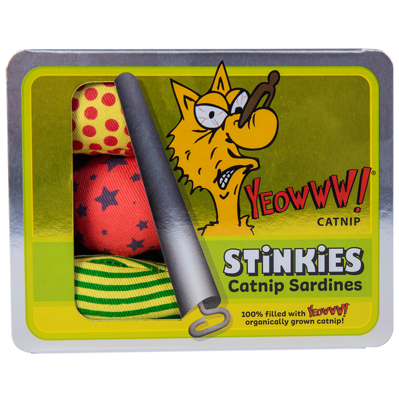 Yeowww! Stinkies Catnip Sardines Trio – unwiderstehliches Bio-Katzenspielzeug Bild 2
