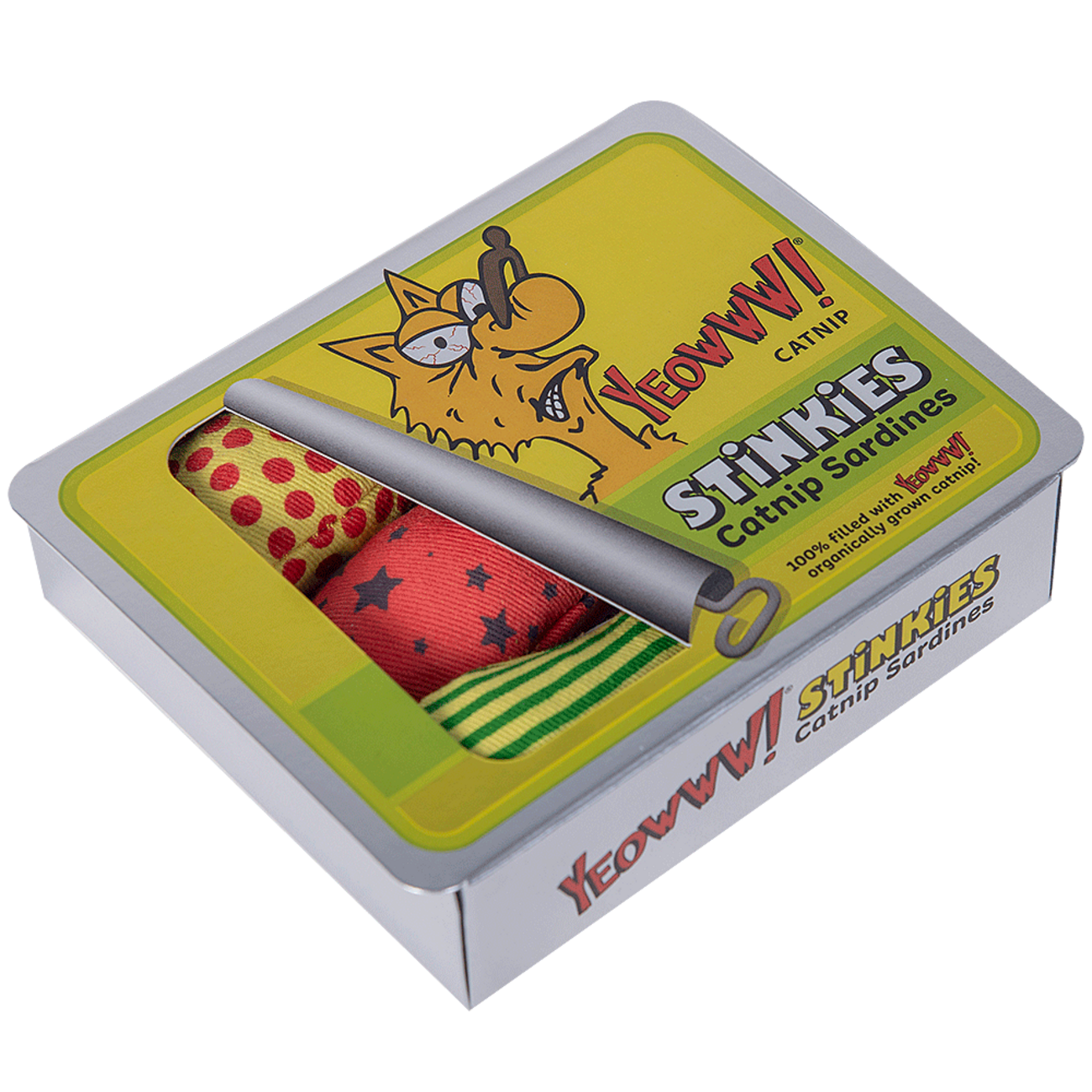 Yeowww! Stinkies Catnip Sardines Trio – unwiderstehliches Bio-Katzenspielzeug Bild 4