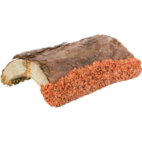 Holz Brücke Kaninchen und Kleinnager mit Gemüse und Nüssen Bild 3