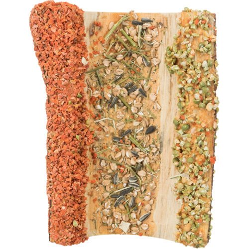 Holz Brücke Kaninchen und Kleinnager mit Gemüse und Nüssen Bild 4