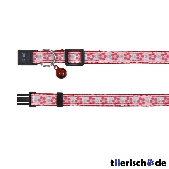 Katzen-Halsband Flower, mit Motiv, Nylon Bild 1