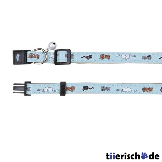 Katzenhalsband Kunstleder mit Motiv Bild 1