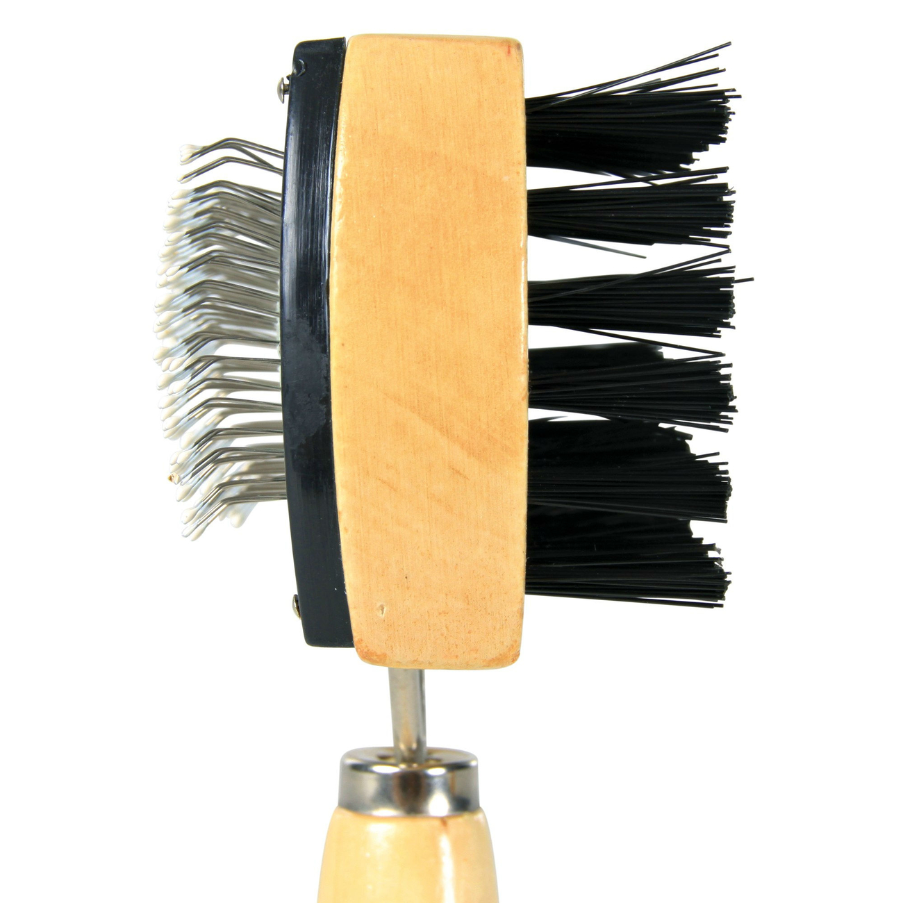 Beidseitige Hundebürste aus Holz Bild 2