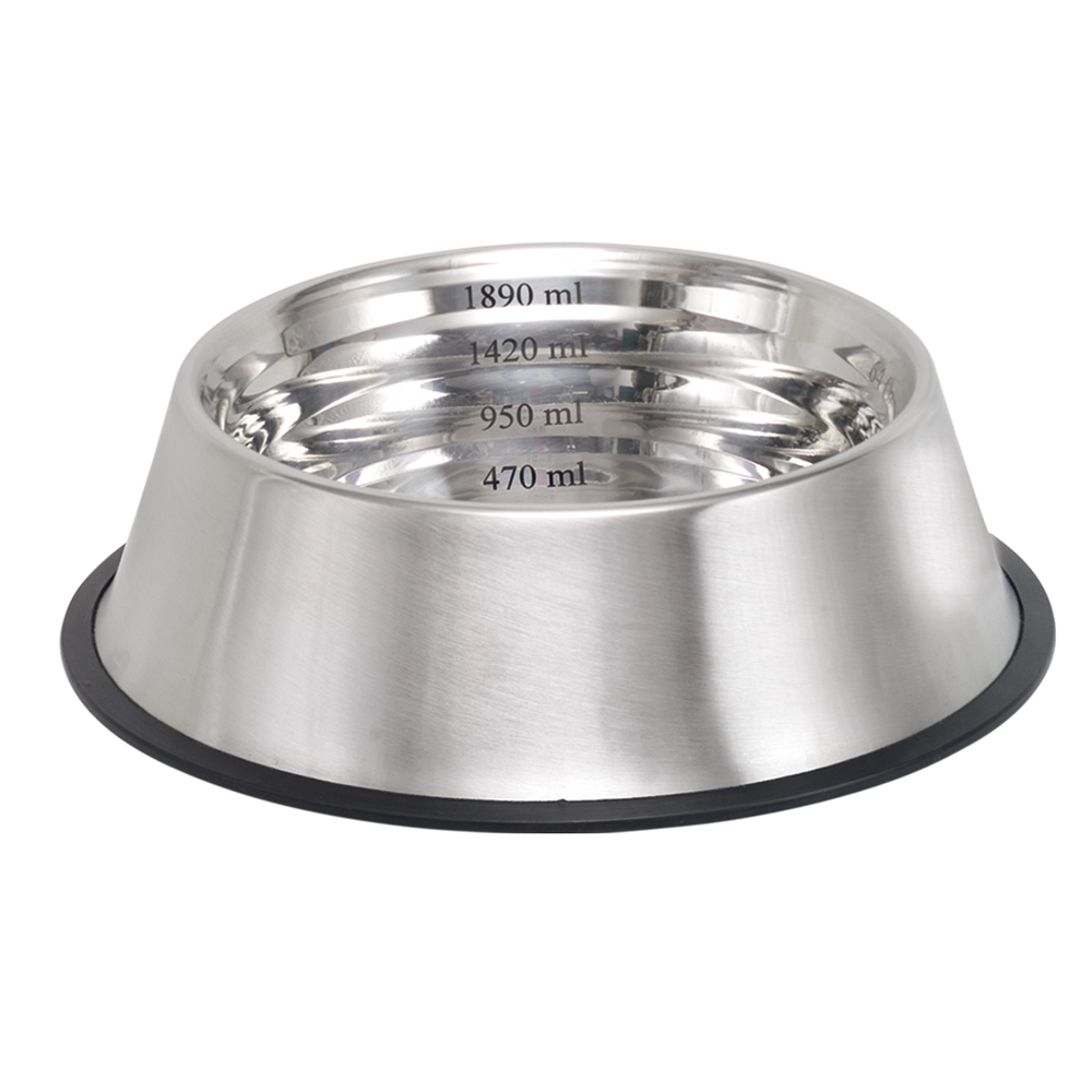 Hunde Edelstahlnapf CAPACITY rutschfest Bild 1
