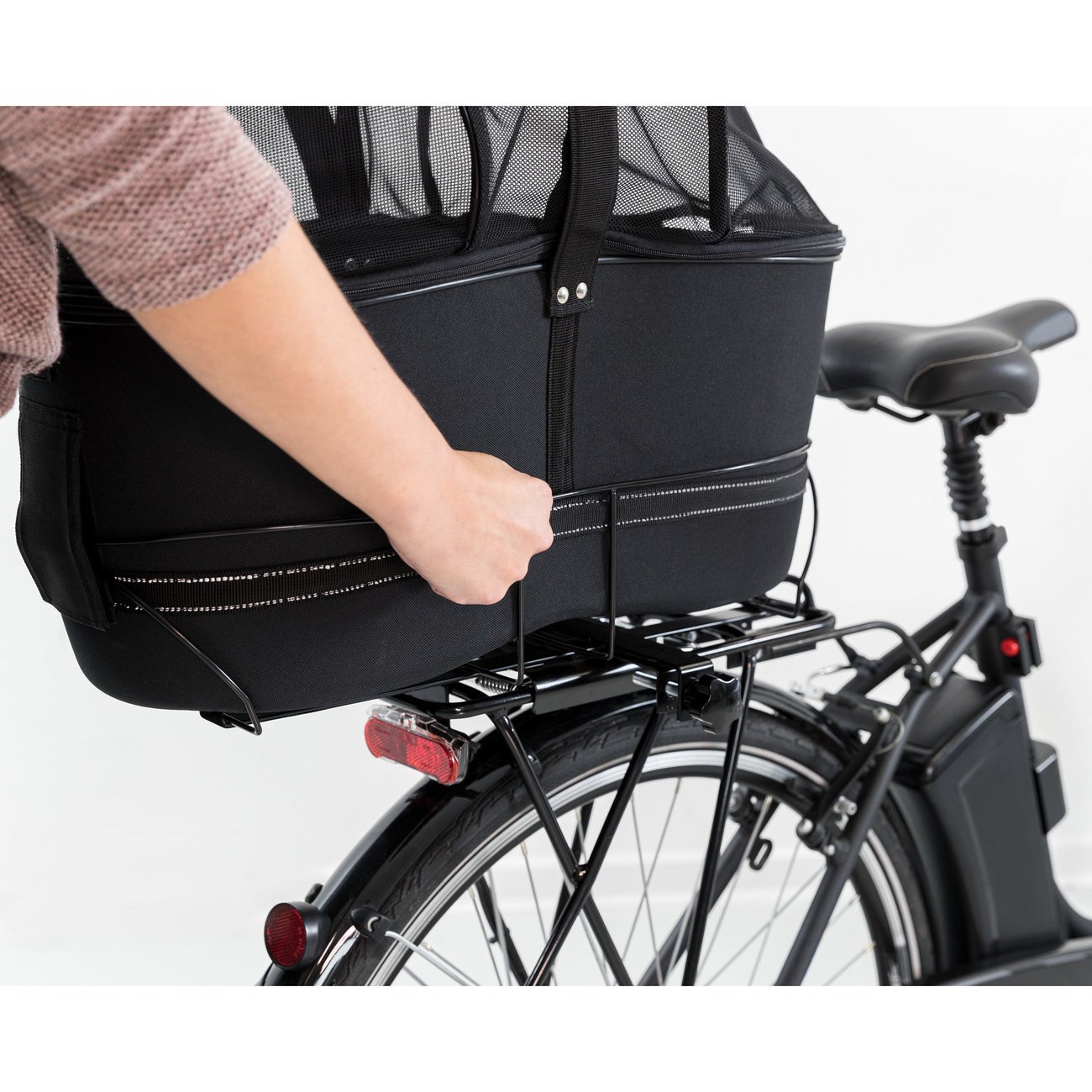 Hundefahrradkorb Long für Gepäckträger Bild 9