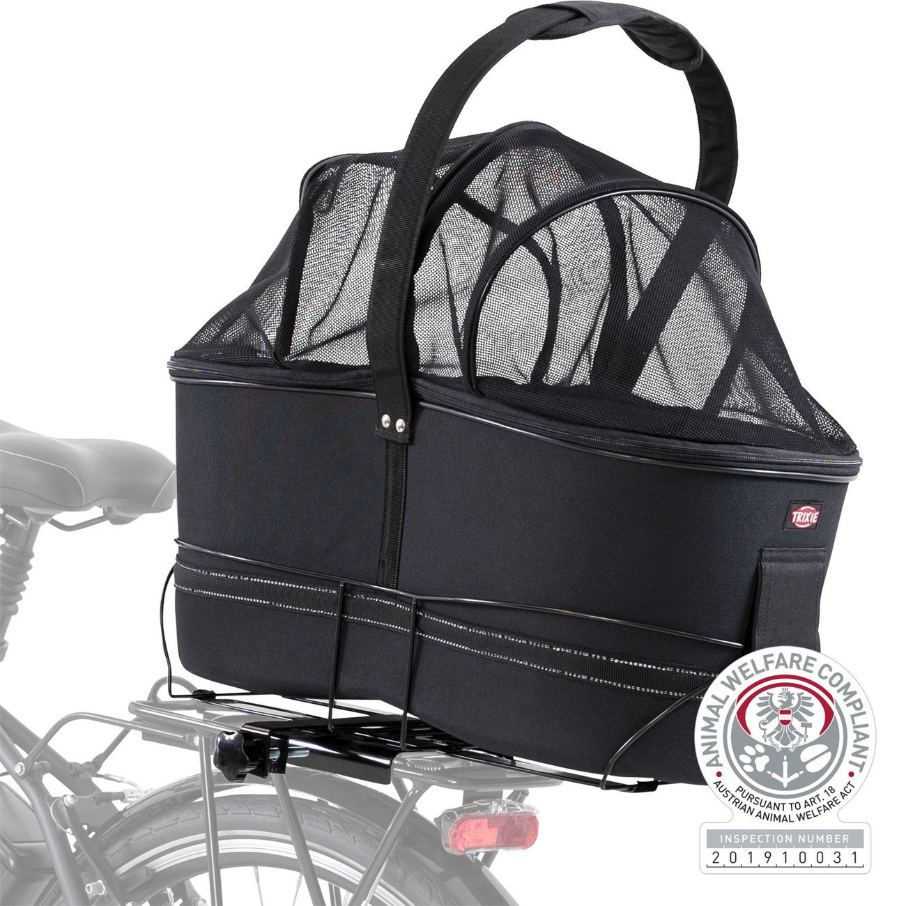 Hundefahrradkorb Long für Gepäckträger Bild 19
