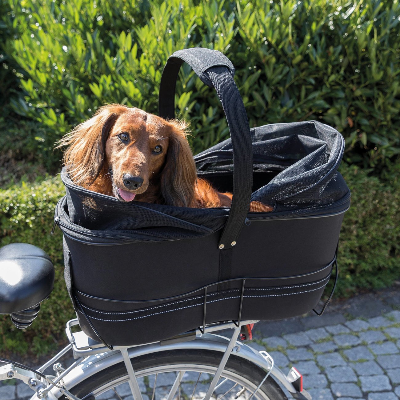 Hundefahrradkorb Long für Gepäckträger Bild 8